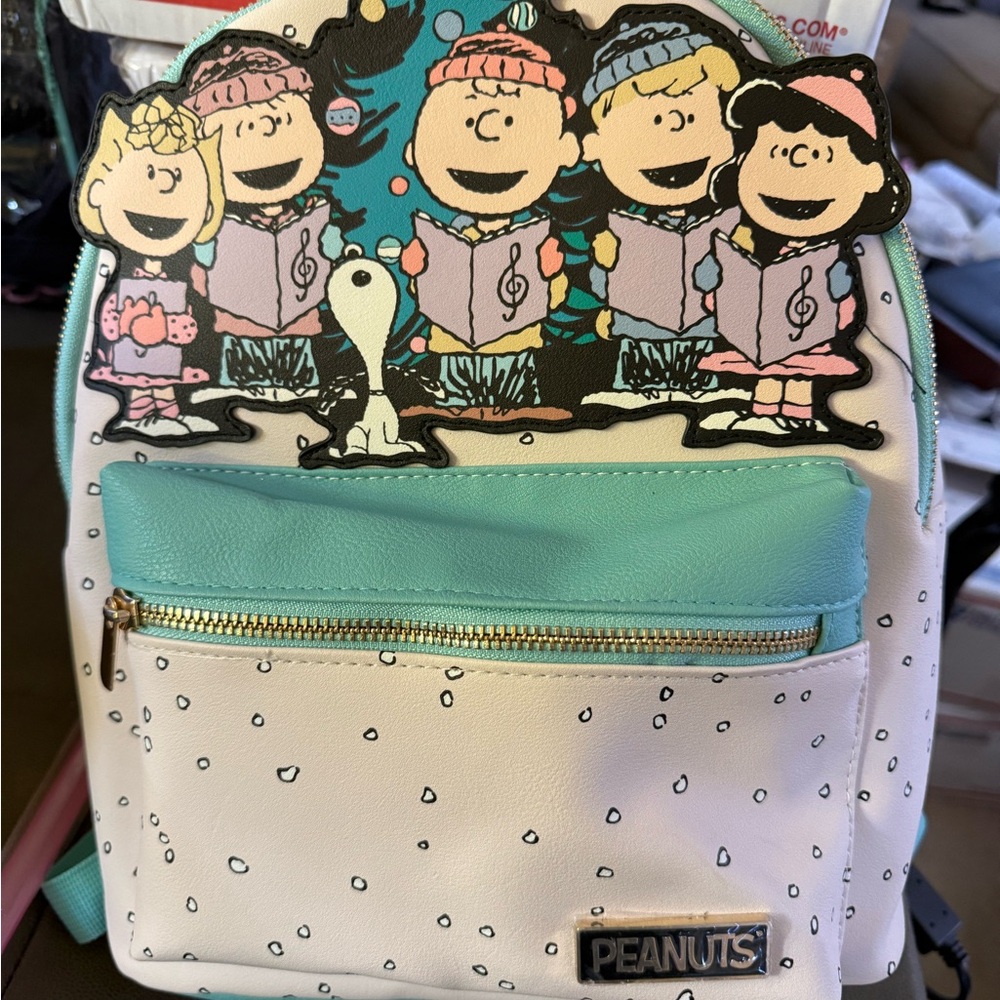Bioworld Peanuts Backpack - White and Blue